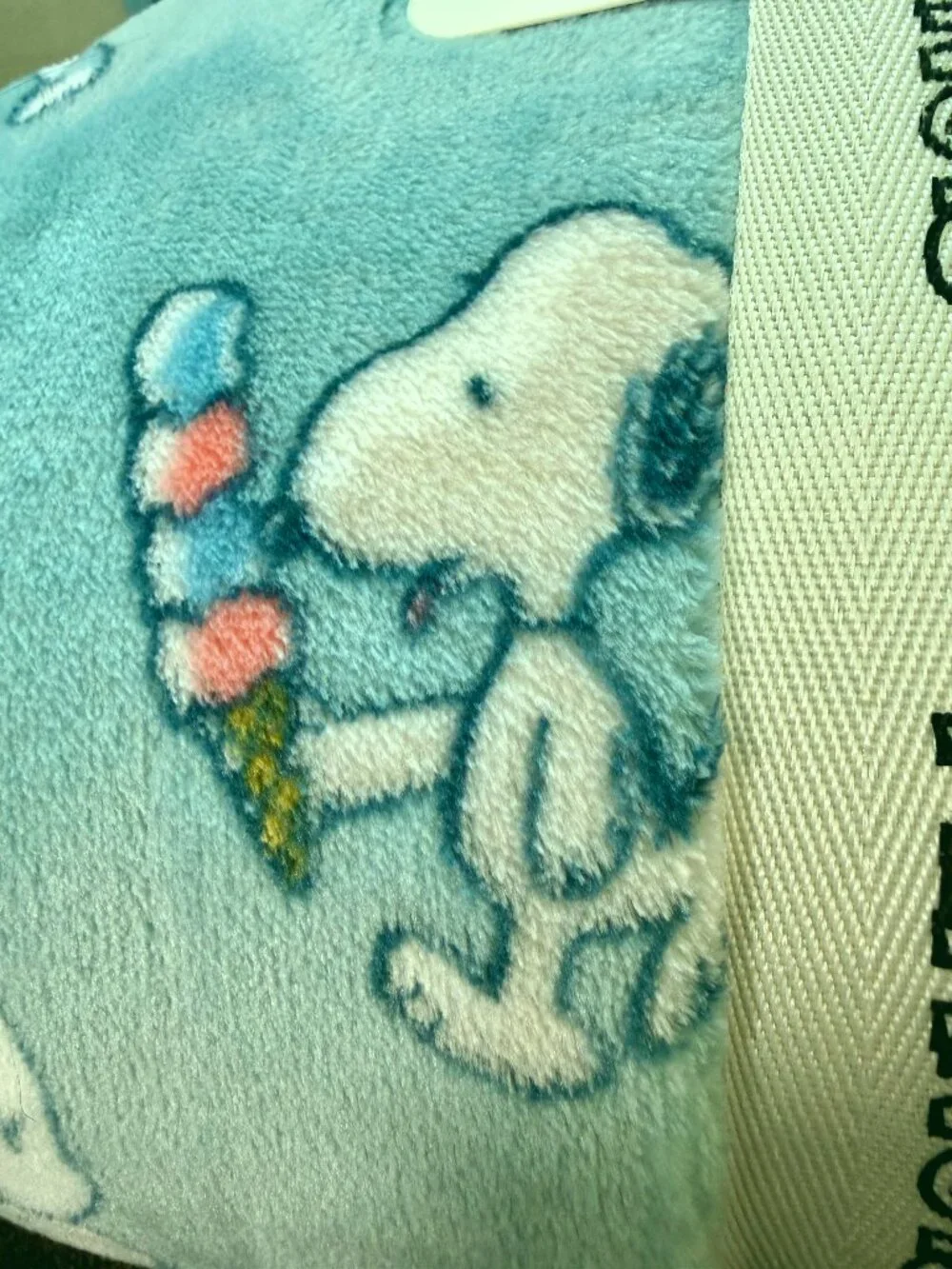 Snoopy Peanuts Summer Beach Berkshire Blue Throw 60x70 NWT